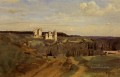 Vista de Pierrefonds plein air Romanticismo Jean Baptiste Camille Corot